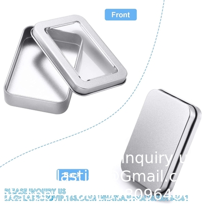 Boîtes en ferraille métallique Boîtes en ferraille métallique avec couvercles Boîtes de stockage claires Boîtes de stockage vides Boîtes d' étui Boîtes rectangulaires