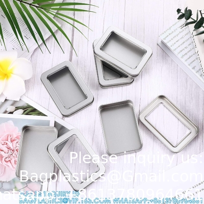 Boîtes en ferraille métallique Boîtes en ferraille métallique avec couvercles Boîtes de stockage claires Boîtes de stockage vides Boîtes d' étui Boîtes rectangulaires