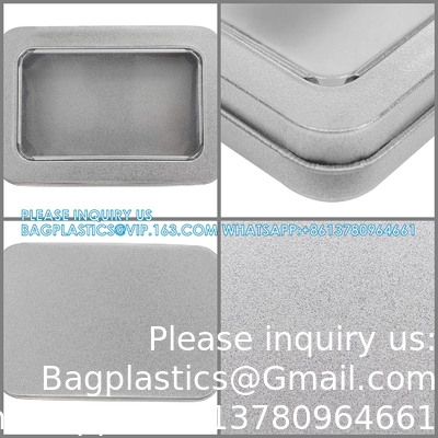 Boîtes en ferraille métallique Boîtes en ferraille métallique avec couvercles Boîtes de stockage claires Boîtes de stockage vides Boîtes d' étui Boîtes rectangulaires