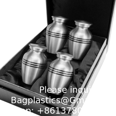 Urnes pour cendres humaines Femme et homme, Urnes pour cendres adulte Femme, Urnes funéraires - Pewter, 4 petits souvenirs