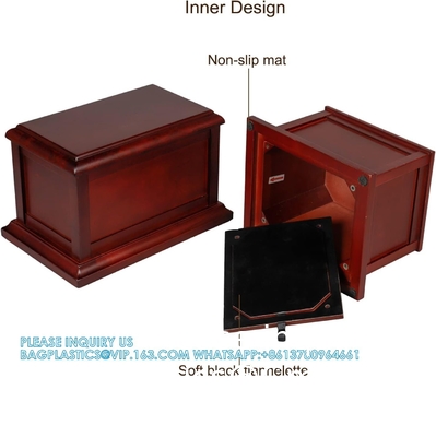 Urnes en bois massif de cerisier pour mâles adultes, urnes de crémation Urne de cercueil en bois écologique pour cendres humaines adulte femelle