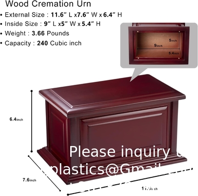 Homme Femme,Urnes décoratives,Urnes pour les cendres humaines,Urne en bois,Urne de crémation,Urnes de crémation pour adultes