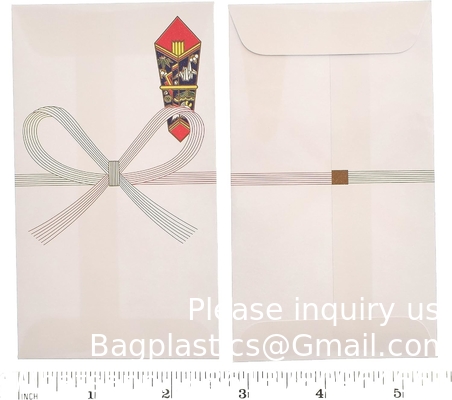 Enveloppes d'argent de mariage pour les cadeaux en espèces Enveloppes de cadeau de mariage japonaise