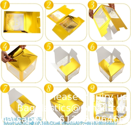 Partagez une carte mémoire pour célébrer la vie Cartes mémoire Boîte avec fenêtre transparente Boîte mémoire pour mariage funéraire