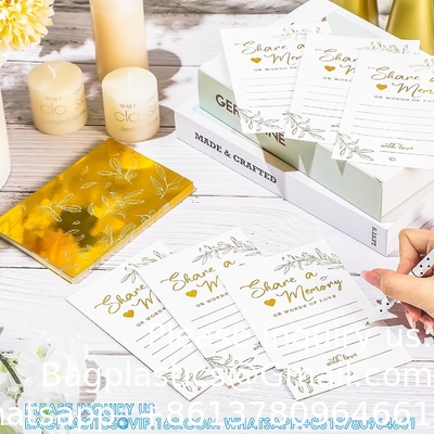 Partagez une carte mémoire pour célébrer la vie Cartes mémoire Boîte avec fenêtre transparente Boîte mémoire pour mariage funéraire