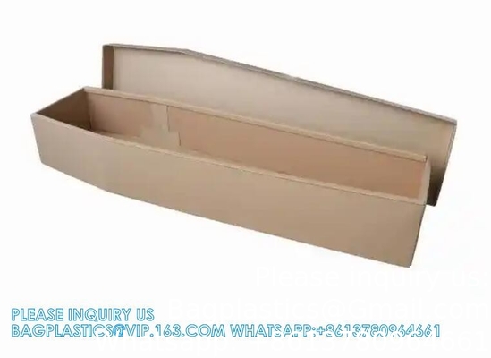 Coffres en carton à crémation biodégradables assemblés Prix des fabricants Coffres en carton