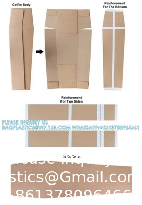 Coffres en carton à crémation biodégradables assemblés Prix des fabricants Coffres en carton