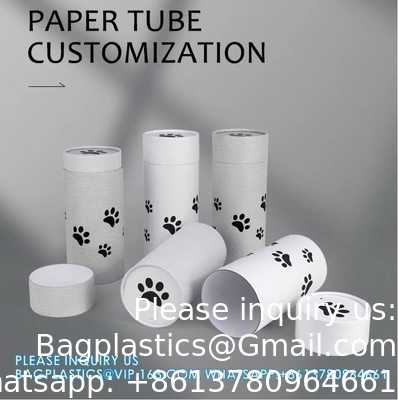 fournitures funéraires carton coffre biodégradable pour animaux coffre-citerne poubelle de dispersion tube de papier incinération cendres d'animaux de compagnie urne de dispersion