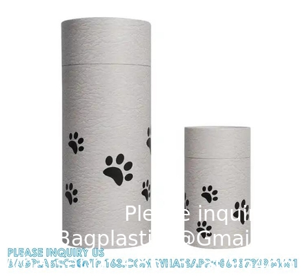 fournitures funéraires carton coffre biodégradable pour animaux coffre-citerne poubelle de dispersion tube de papier incinération cendres d'animaux de compagnie urne de dispersion