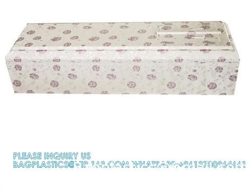 Décoration en tissu en forme de dôme Coffre funéraire en bois fournitures funéraires Coffre funéraire en bois Coffre pliable