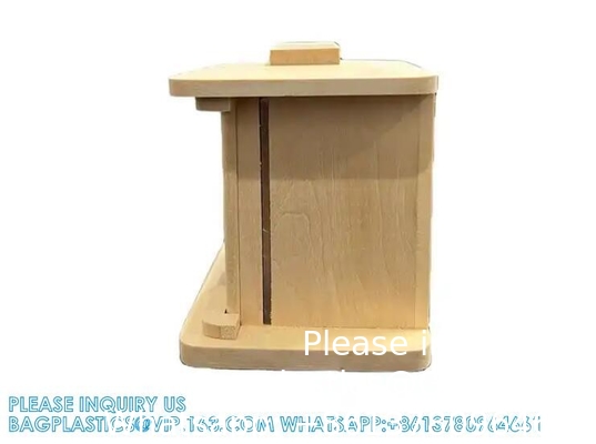 Cremation funéraire japonaise Sarira Vaisseau en bois Sarira Contenant en bois fournitures funéraires avec fenêtre ouverte