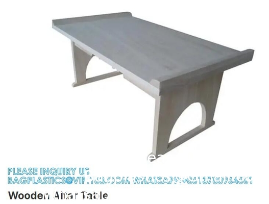 fournitures funéraires, table en bois, Japon Paulownia Plateforme de table d'autel en bois pour cérémonie funéraire