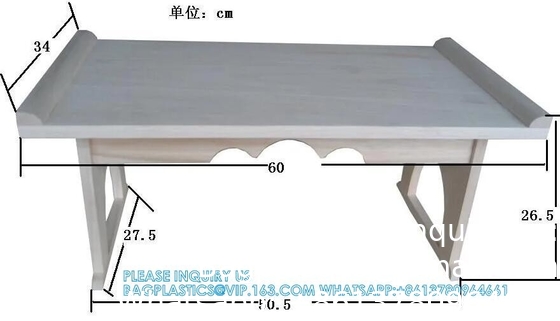 fournitures funéraires, table en bois, Japon Paulownia Plateforme de table d'autel en bois pour cérémonie funéraire