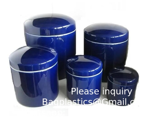 fournitures funéraires japonaises de haute qualité souvenir de paon urne en porcelaine bleue urne funéraire incinération urne commémorative de cendres