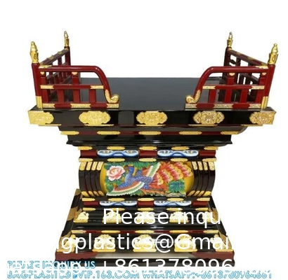 Temple bouddhiste Autel sculpté en bois Table rituel bouddhiste Appareils utilisés pour afficher toutes sortes d'offrandes