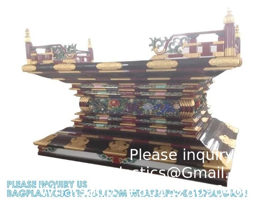 Temple bouddhiste Autel sculpté en bois Table rituel bouddhiste Appareils utilisés pour afficher toutes sortes d'offrandes