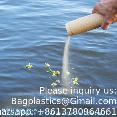 Petite urne de dispersion de bambou pour les cendres humaines, mini-crémation de diffusion de bambou écologique et biodégradable