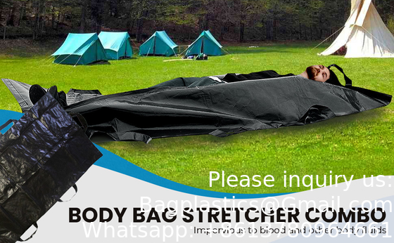 Combo de poches pour le corps avec 8 poignées latérales et fermeture à glissière centrale, sacs imperméables pour le camping en plein air