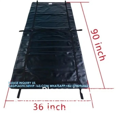 Sac à corps de cadavre, en vinyle blanc, large de 36 x 90 pouces, long de toute la longueur, centre sac à corps fermeture à glissière