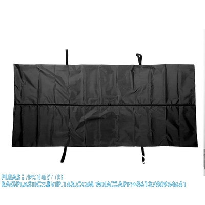 Sac à cadavres, sacs de dépôt de cadavres, sacs de dépôt de cadavres à 4 poignées, fermeture à glissière centrale, sac de dépôt de cadavres d'urgence, enterrement