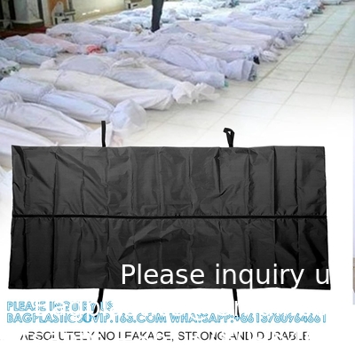 Sac à cadavres, sacs de dépôt de cadavres, sacs de dépôt de cadavres à 4 poignées, fermeture à glissière centrale, sac de dépôt de cadavres d'urgence, enterrement