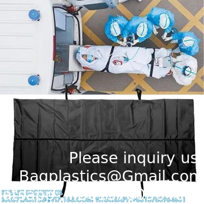 Sac à cadavres, sacs de dépôt de cadavres, sacs de dépôt de cadavres à 4 poignées, fermeture à glissière centrale, sac de dépôt de cadavres d'urgence, enterrement