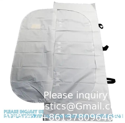 Un sac à main jetable, 8 poignées, 3 étiquettes de patient, sac en vinyle lourd