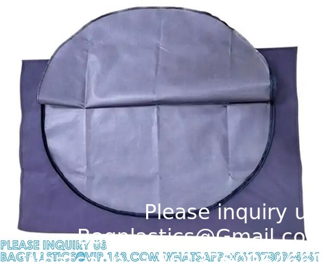 Un sac à main jetable, 8 poignées, 3 étiquettes de patient, sac en vinyle lourd