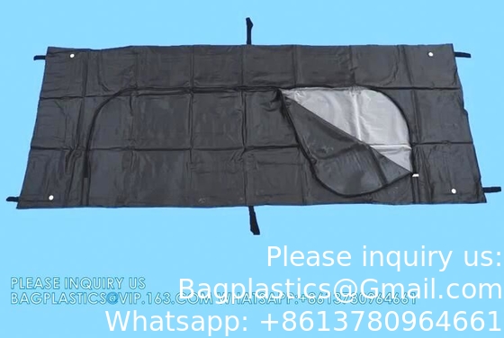 Sacs à cadavres, sacs à cadavres étanches à l'eau 210D étanches au vent Sacs de rangement pour corps Sacs de cadavre fournitures funéraires