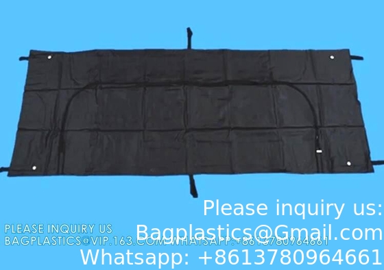 Sacs à cadavres, sacs à cadavres étanches à l'eau 210D étanches au vent Sacs de rangement pour corps Sacs de cadavre fournitures funéraires