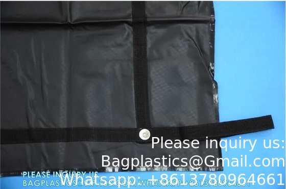 Sacs à cadavres, sacs à cadavres étanches à l'eau 210D étanches au vent Sacs de rangement pour corps Sacs de cadavre fournitures funéraires