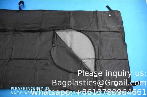 Sacs à cadavres, sacs à cadavres étanches à l'eau 210D étanches au vent Sacs de rangement pour corps Sacs de cadavre fournitures funéraires