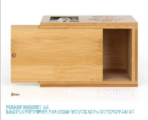 Urnes commémoratives pour animaux de compagnie Urnes de crémation Boîte de photos Cadre Chien chat Cerf en bois Urne en bois - Urnes pour animaux de compagnie