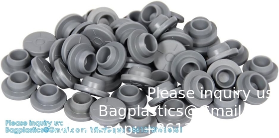 20mm Caps à capuche en aluminium-plastique Caps noirs pour flacons en verre Caps à cramponner avec PTFE blanc et Septa de silicone rouge