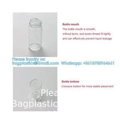 100 ensembles de petites bouteilles en verre avec capuchon en aluminium vis couvercles supérieurs 5 millilitres minuscules flacons bricolage artisanat stockage