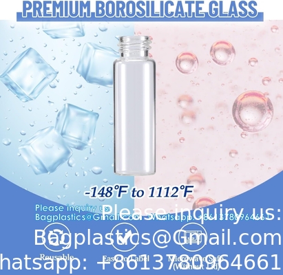 Bouteilles en verre avec bouchon en aluminium, pots en verre de petit rangement Bouteilles en verre Vials, perles Jars de rangement avec couvercles en aluminium