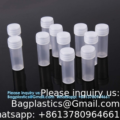 7 ML Flacons en plastique avec couvercle Bouteilles d' échantillons Flacon Flacons en plastique avec bouchon Flacons en plastique pour petits articles