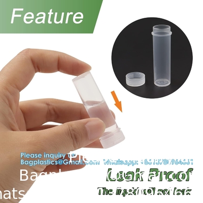 7 ML Flacons en plastique avec couvercle Bouteilles d' échantillons Flacon Flacons en plastique avec bouchon Flacons en plastique pour petits articles