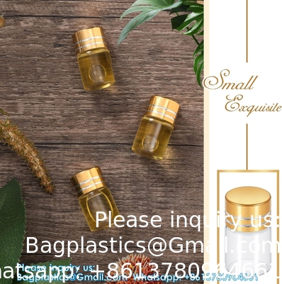 Mini Bouteilles en verre clair Petites bouteilles en verre transparent Vials Petit bocal avec bouchon en plastique Bouteille miniature Message Bouteille Cadeau Décoration bricolage