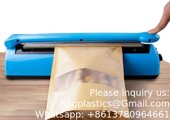 Sélecteur de sacs à impulsions, sélecteur thermique à impulsions, sélecteur thermique à sacs poly manuel avec 1 kit de remplacement