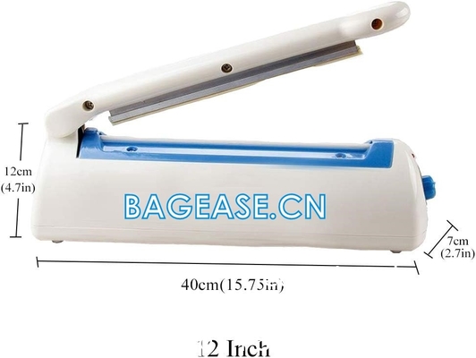 Sélecteur de sacs à impulsions, sélecteur thermique à impulsions, sélecteur thermique à sacs poly manuel avec 1 kit de remplacement