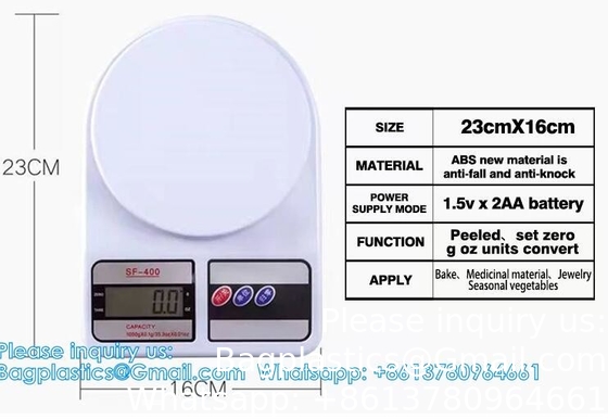 Vente en gros 2kg 5kg 10KG SF-400 Balance électronique de cuisine