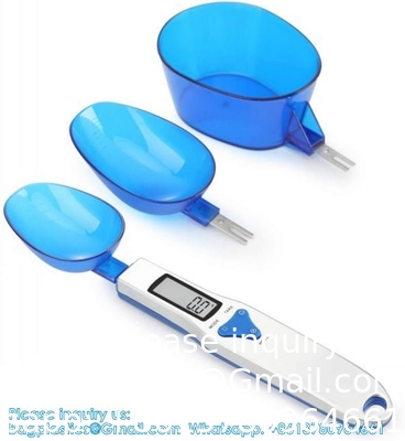 Cuillère à cuisson à l'échelle du gramme Cuillère à mesurer, 500g/0,1g Blue Cute Digital Weight Scale Cuillère à mesurer milligramme