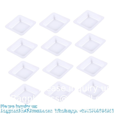 Poids des plaques de cuve plaquettes carrées jetables palettes en plastique petits bateaux de pesage chimie poudre échelle blanche anti-statique