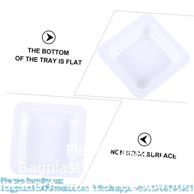 Poids des plaques de cuve plaquettes carrées jetables palettes en plastique petits bateaux de pesage chimie poudre échelle blanche anti-statique