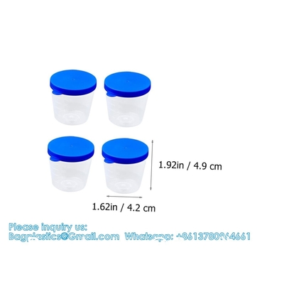 Gobelets d'urine en plastique Gobelets d'urine en plastique Gobelets d'urine en plastique Gobelets gradués Gobelets d'échantillon avec couvercle