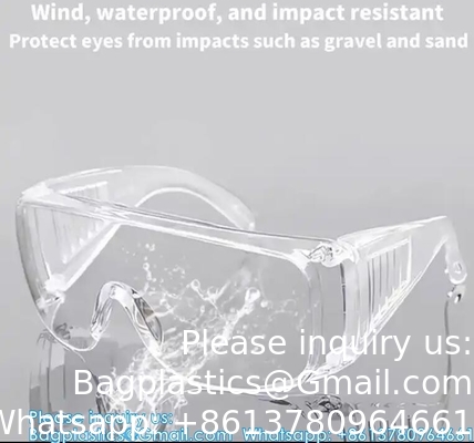 Lentilles de protection industrielle personnalisées lunettes de protection sur ordonnance Ansi Z87.1 Mode Anti-brouillard Poussière de travail élégant Sécurité claire
