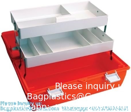 Boîte de rangement portable en plastique à 3 couches,boîte de rangement pour appareils ménagers en plastique avec poignée,boîtes de rangement multifonctionnelles
