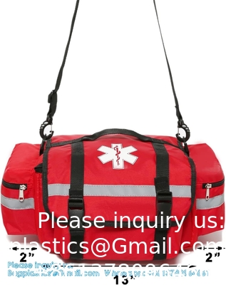 Sac de premiers secours vide Sac médical traumatisant Sac d'urgence Sac d'urgence organisateur EMS EMT Sac portatif à l'épaule 13 X9 X7