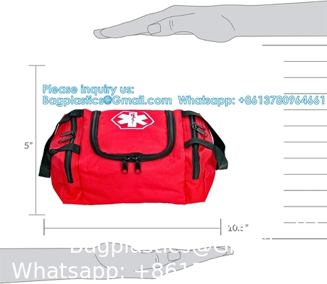 Sac de premiers secours vide Sac médical traumatisant Sac d'urgence Sac d'urgence organisateur EMS EMT Sac portatif à l'épaule 13 X9 X7